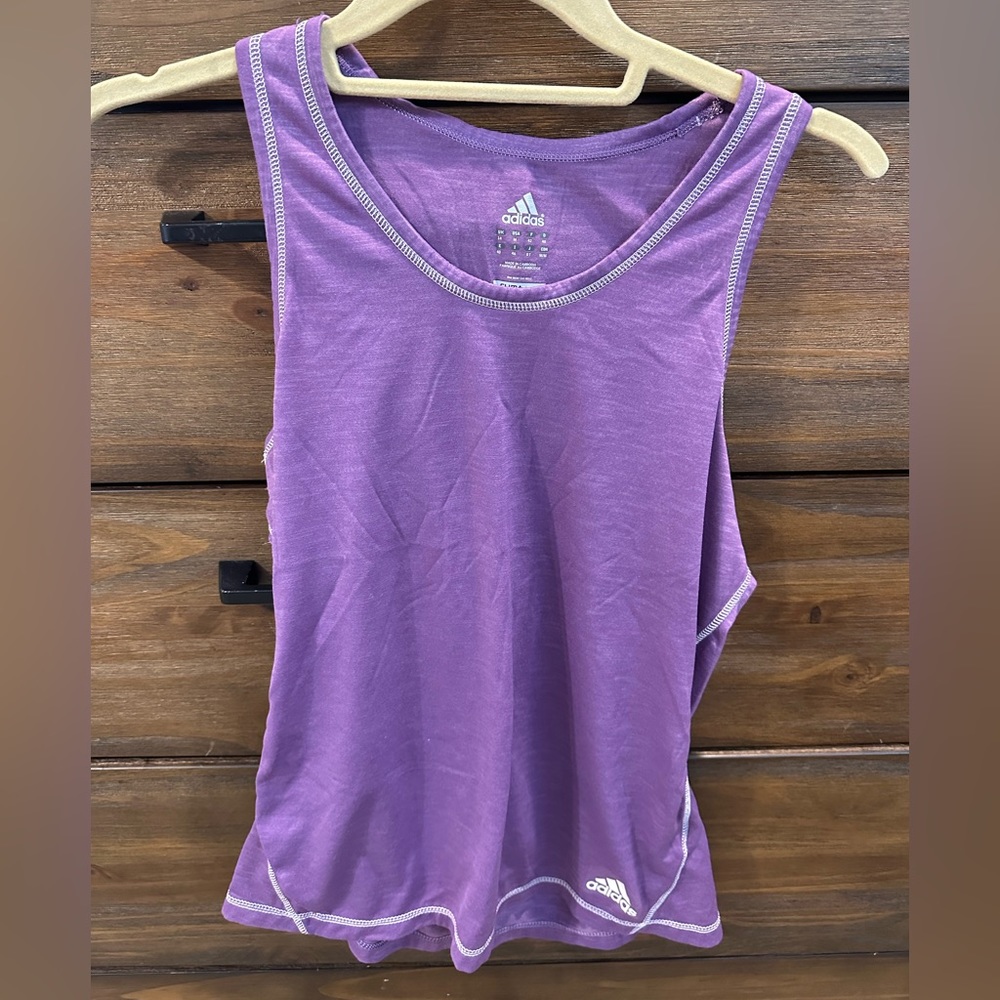 Purple Adidas workout tank